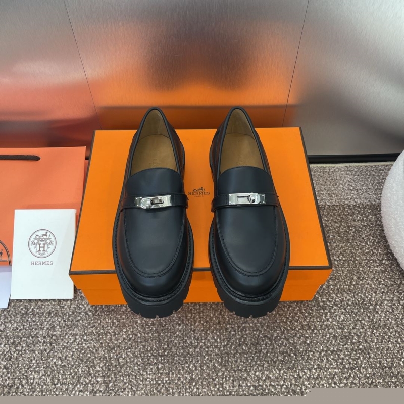 H**mes leather shoes